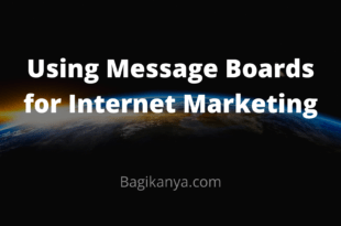 Using Message Boards for Internet Marketing
